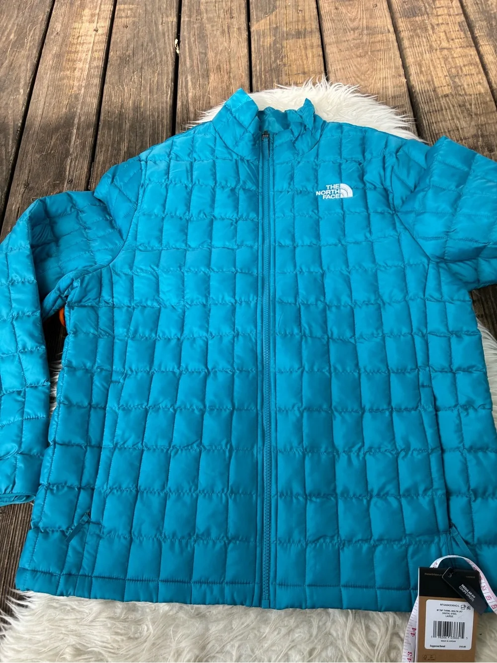 🌺NWT $210 The North face thermal insulation jacket in digital steel size LARGE🌺